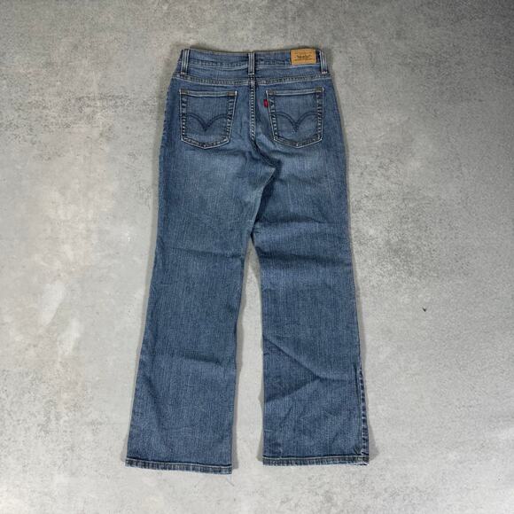 Levis 512 Perfectly Slimming Bootcut Denim Medium Wash Jeans - Size: 10P - Picture 9 of 12